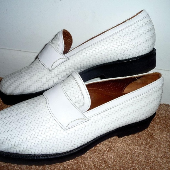 Dieter Kuckelkorn White Woven Loafers - Size 10 main image 4